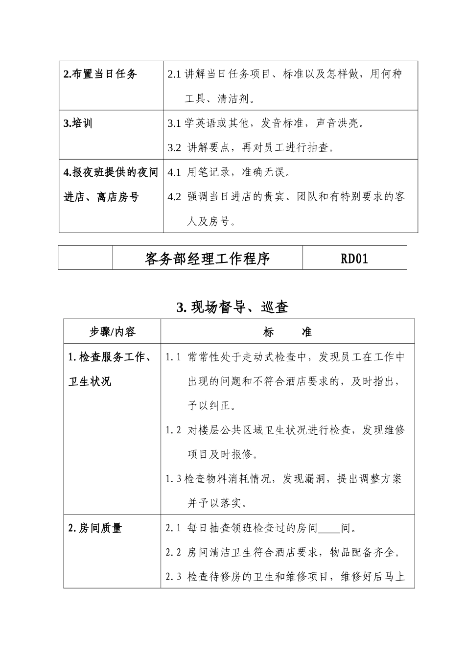 酒店管理星级酒店客务部各岗位工作流程_第3页