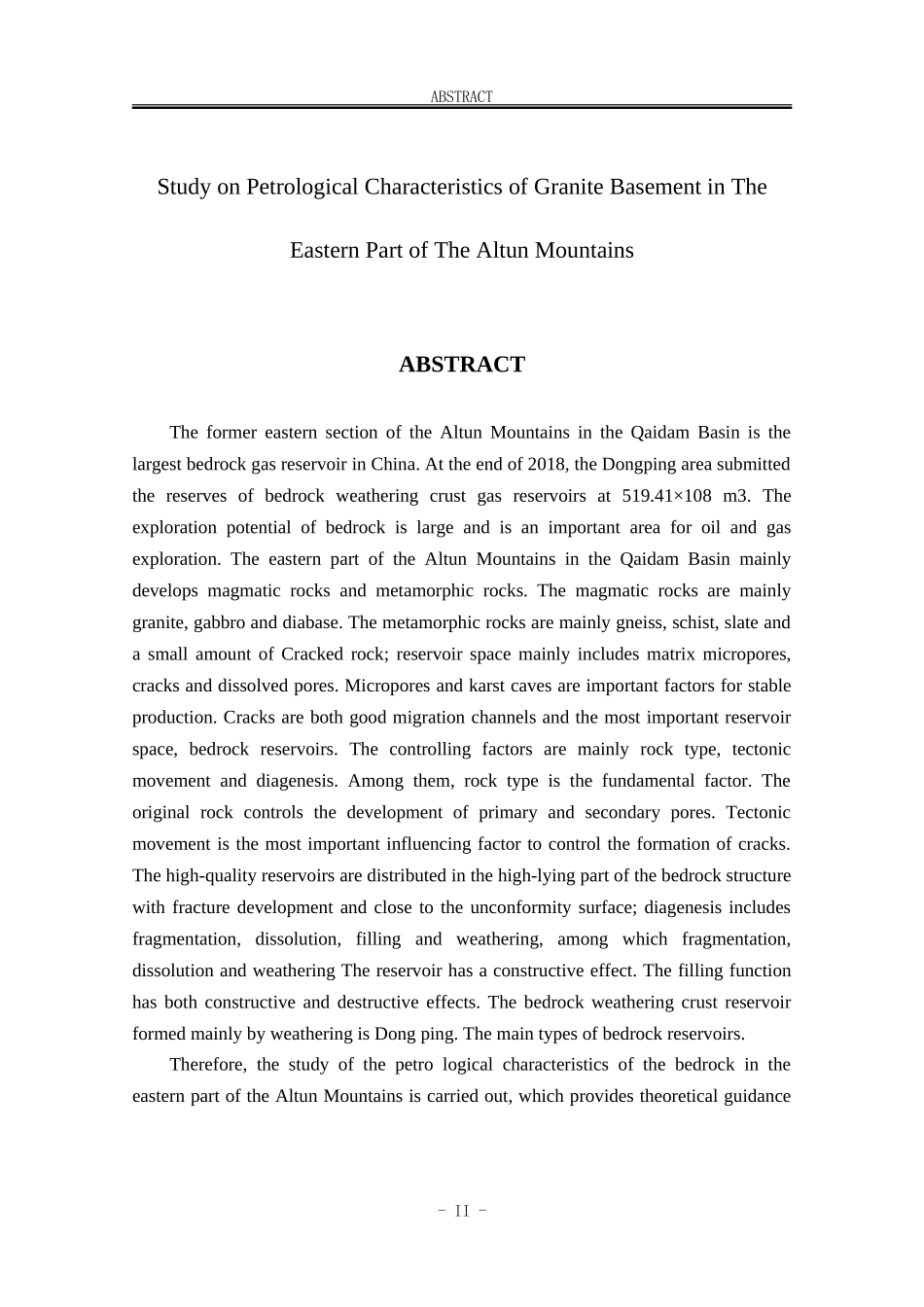 阿尔金山前东段花岗岩基岩岩石学特征研究  地质学专业_第2页