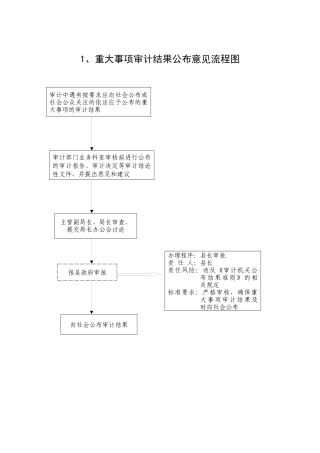 重大事项审计结果公布意见流程图