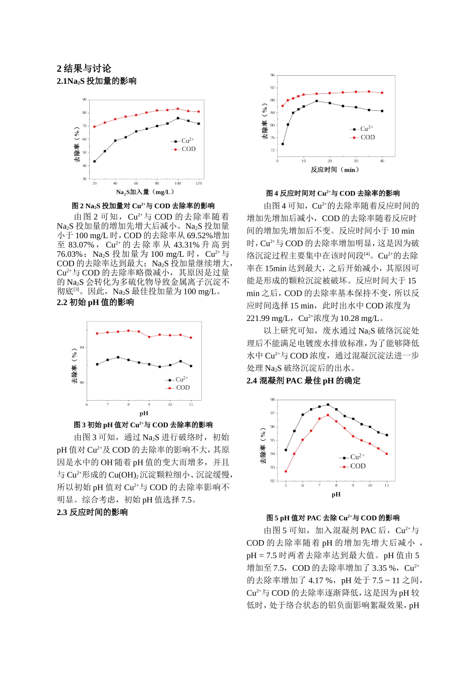 Na2S破络与混凝沉淀组合处理电镀废水的研究_第2页