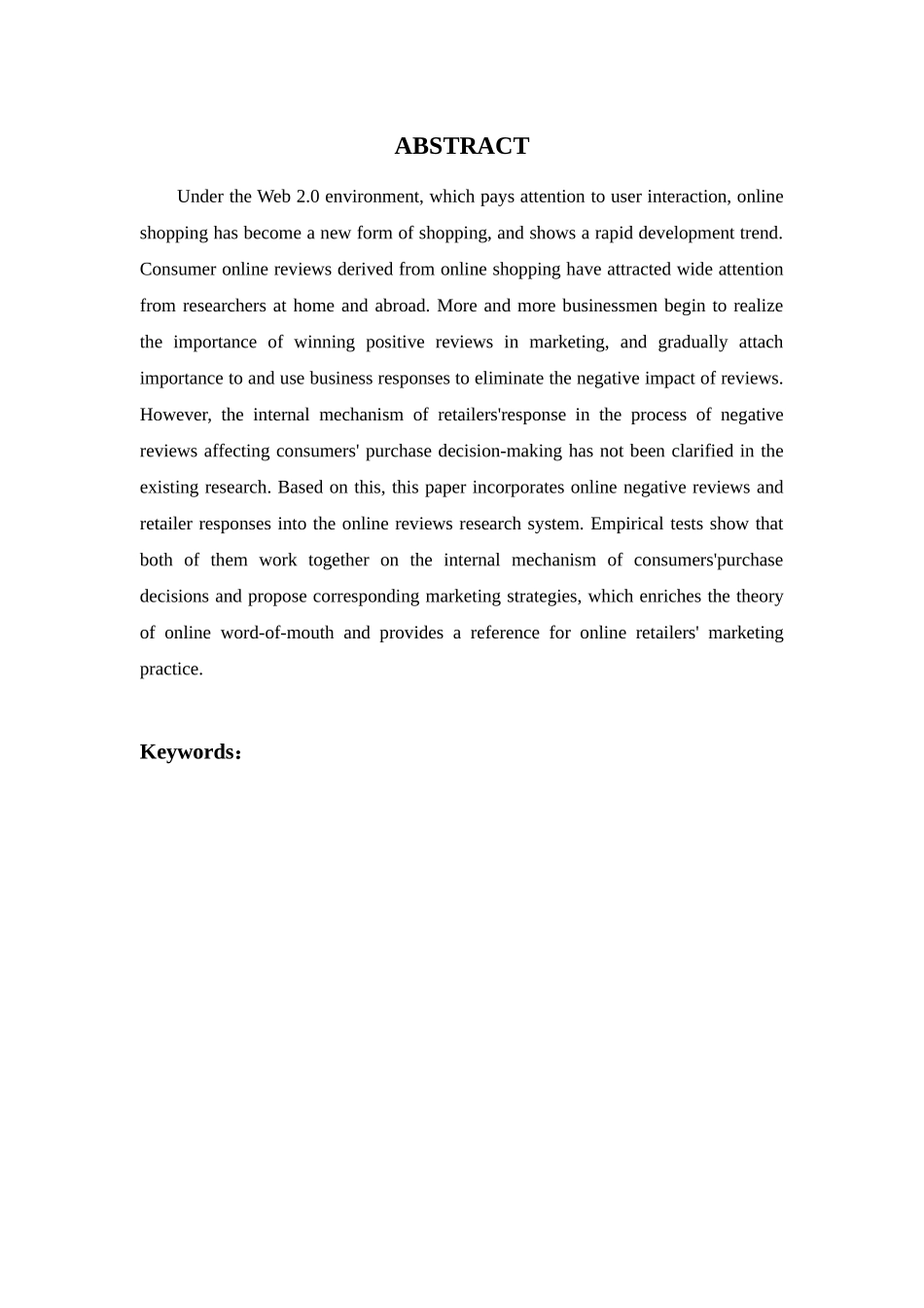 negative evaluation in online shopping and csr_第2页