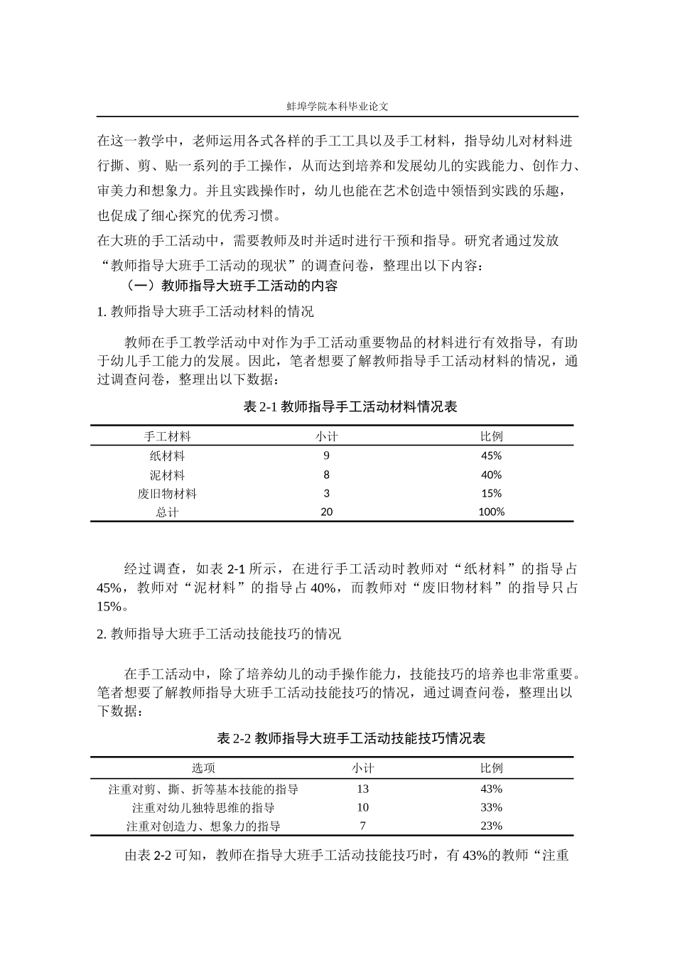 教师指导大班手工活动的现状及问题分析_第2页