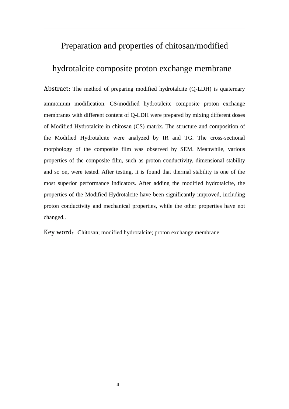 改性水滑石复合质子交换膜的制备及性能_第2页