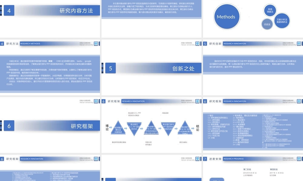 （PPT）商业银行参与PPP项目的方式、风险分担及对策答辩PPT