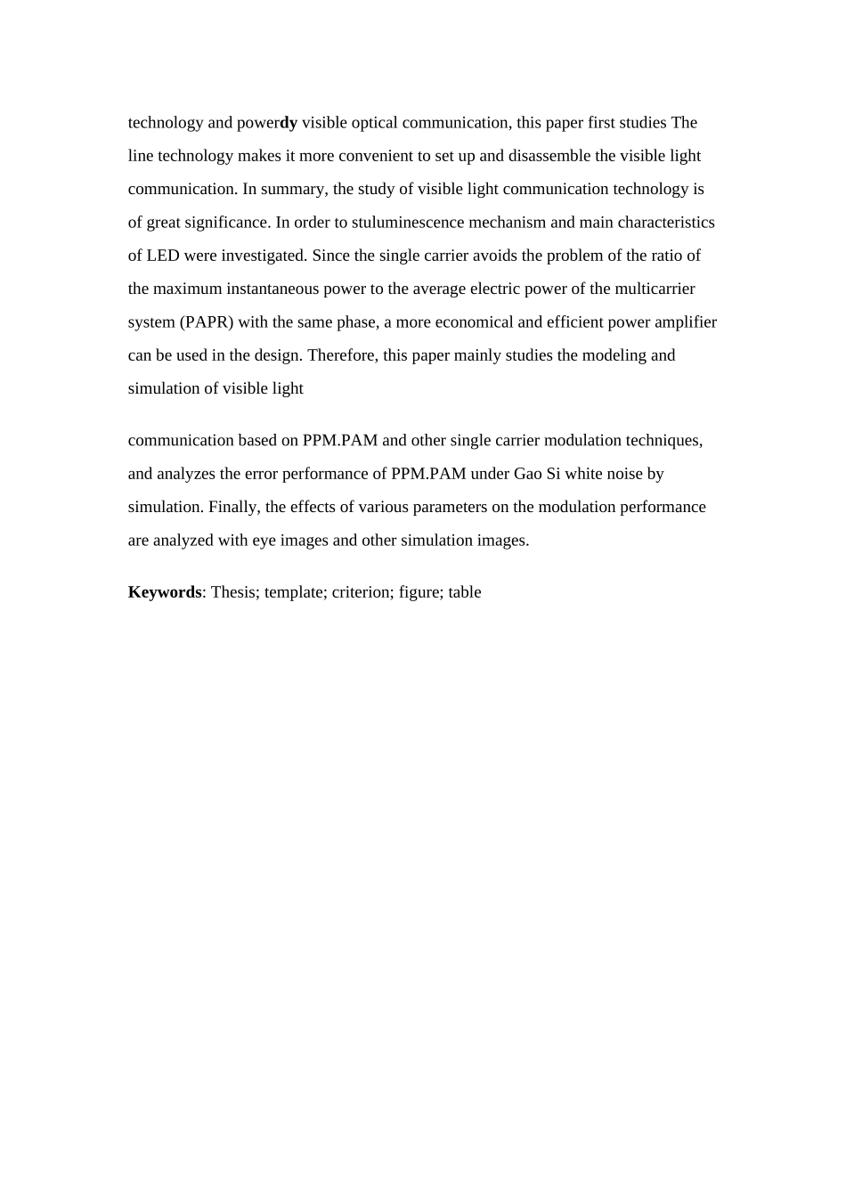 基于单载波调制的可见光通信传输系统建模与仿真论文_第2页