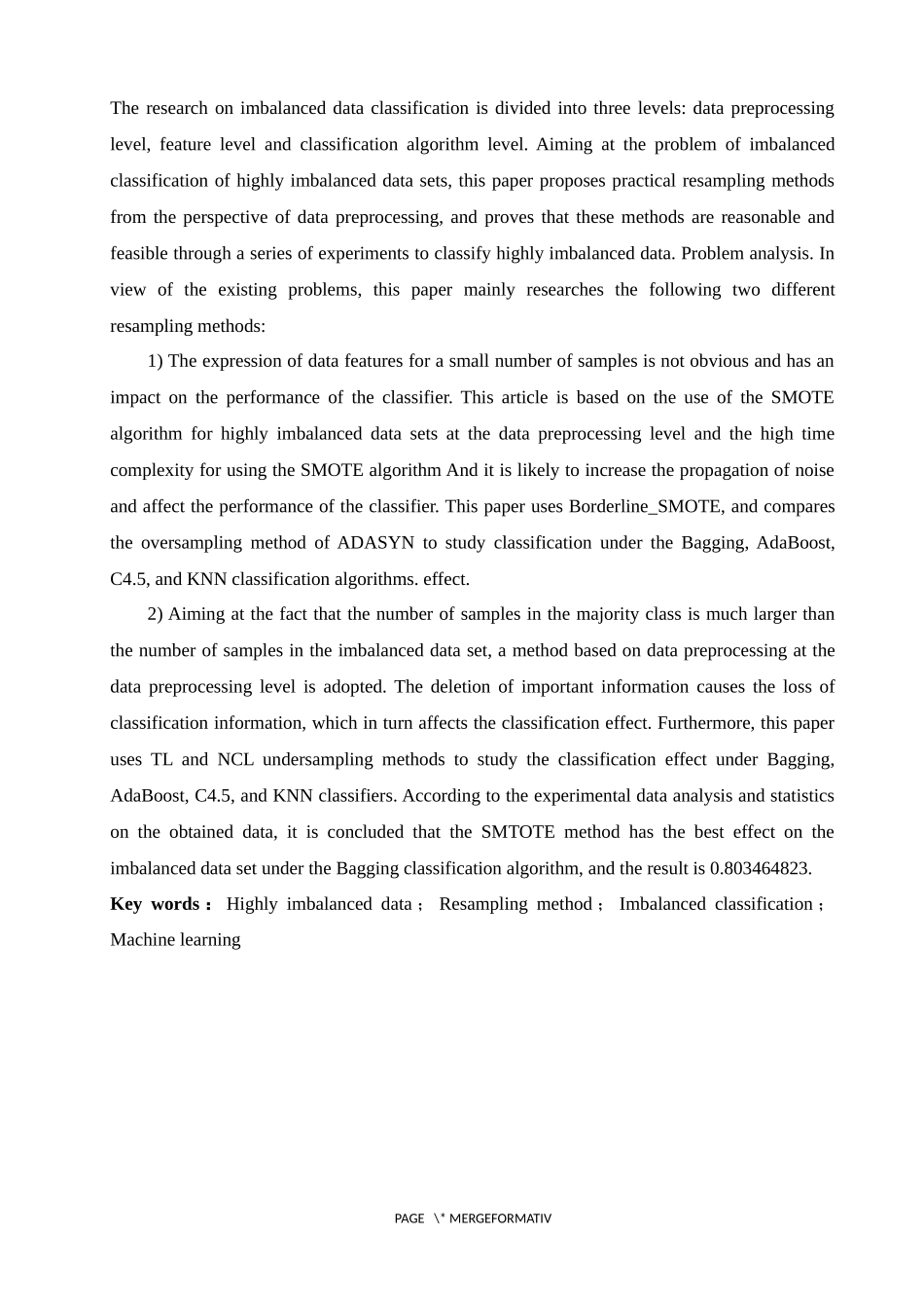 李东起重采样方法在高度不平衡数据分类中的应用研究_第3页