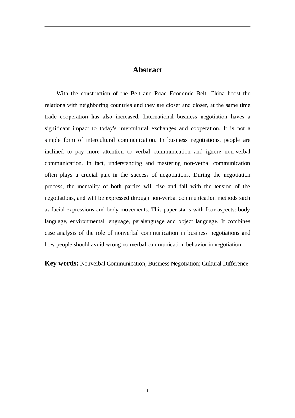 nonverbal-communication-in-business-negotiation分析研究_第1页