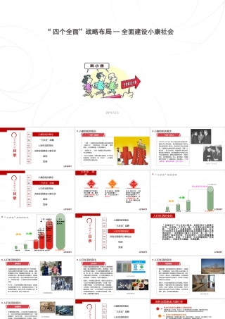 “四个全面”战略布局--全面建设小康社会 PPT宣讲