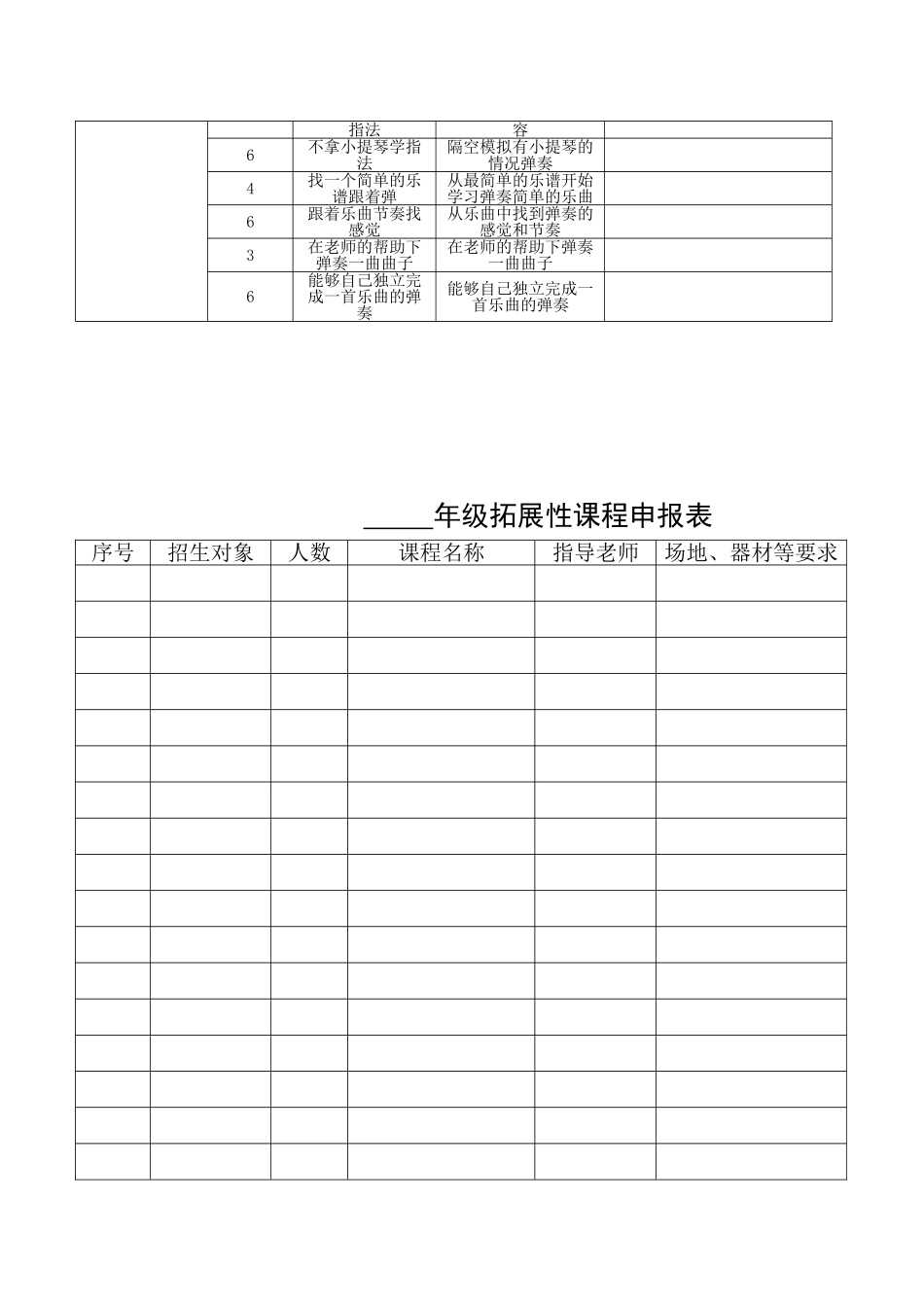 “小提琴入门”课程纲要_第3页