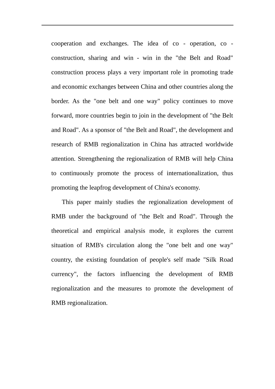 “一带一路”背景下人民币区域化发展研究 国际金融专业_第2页