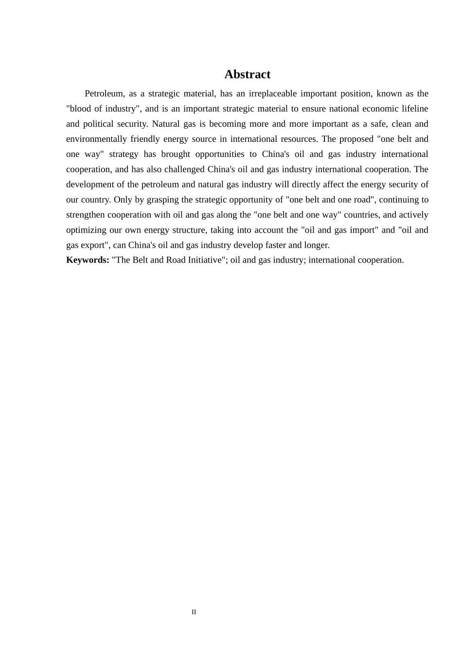 “一带一路”背景下中国油气行业国际合作的机遇与问题研究  国际经济和贸易专业_第2页
