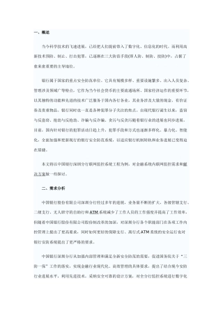 银行联网监控管理系统智能化解决方案探析
