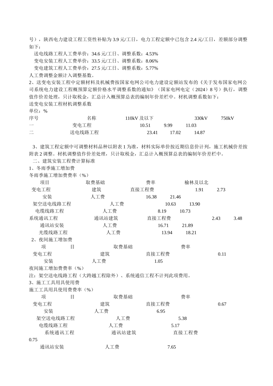 陕西省电力公司电网工程建设预算编制规定_第2页