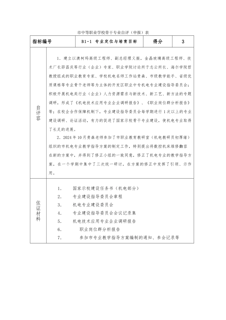 青岛市中等职业学校骨干专业申报表_第2页