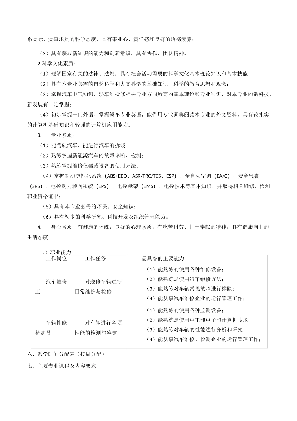 新能源汽车维修人才培养方案_第2页