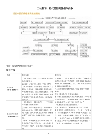 二轮复习：近代前期列强侵华战争