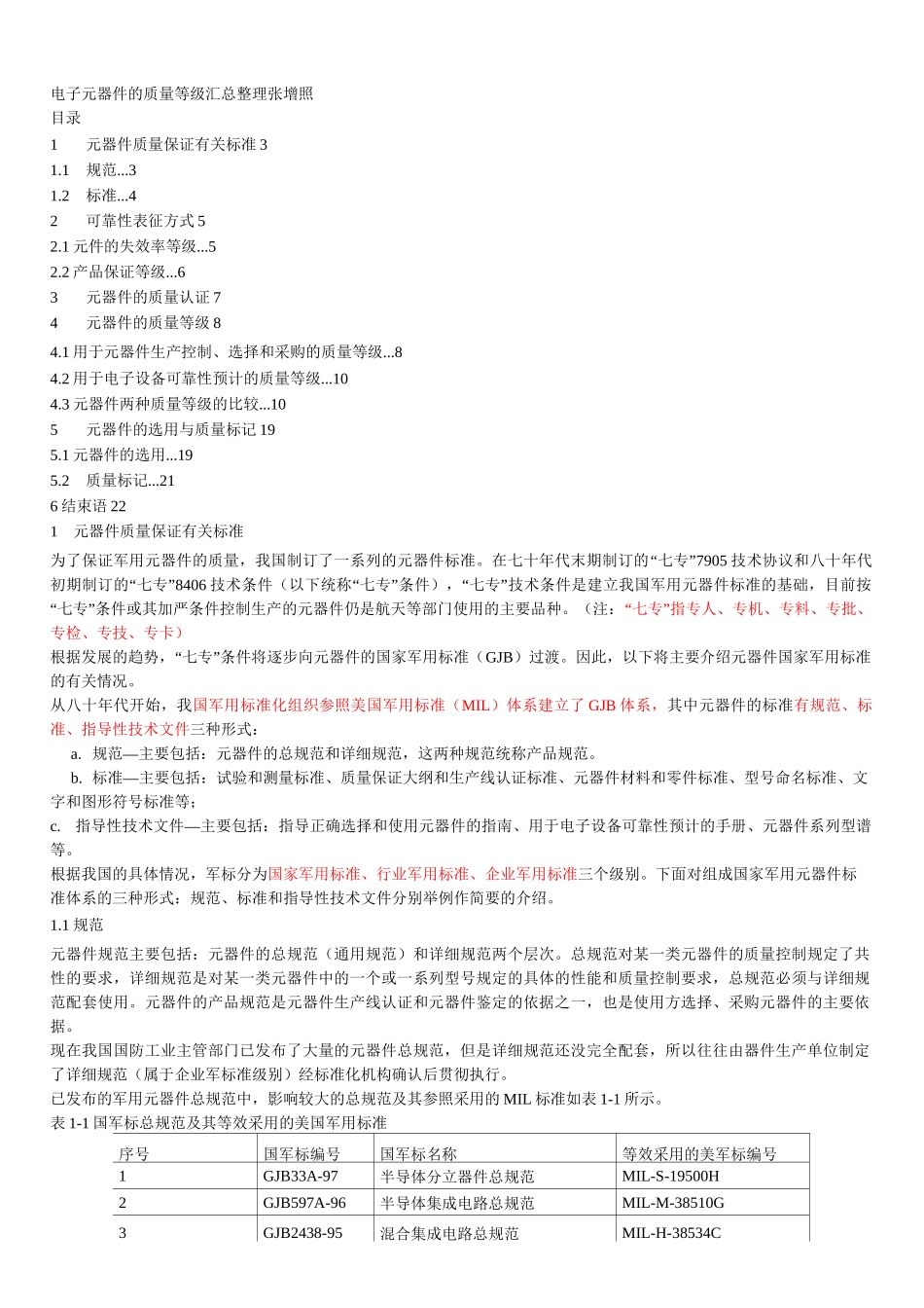 电子元器件的质量等级_第1页