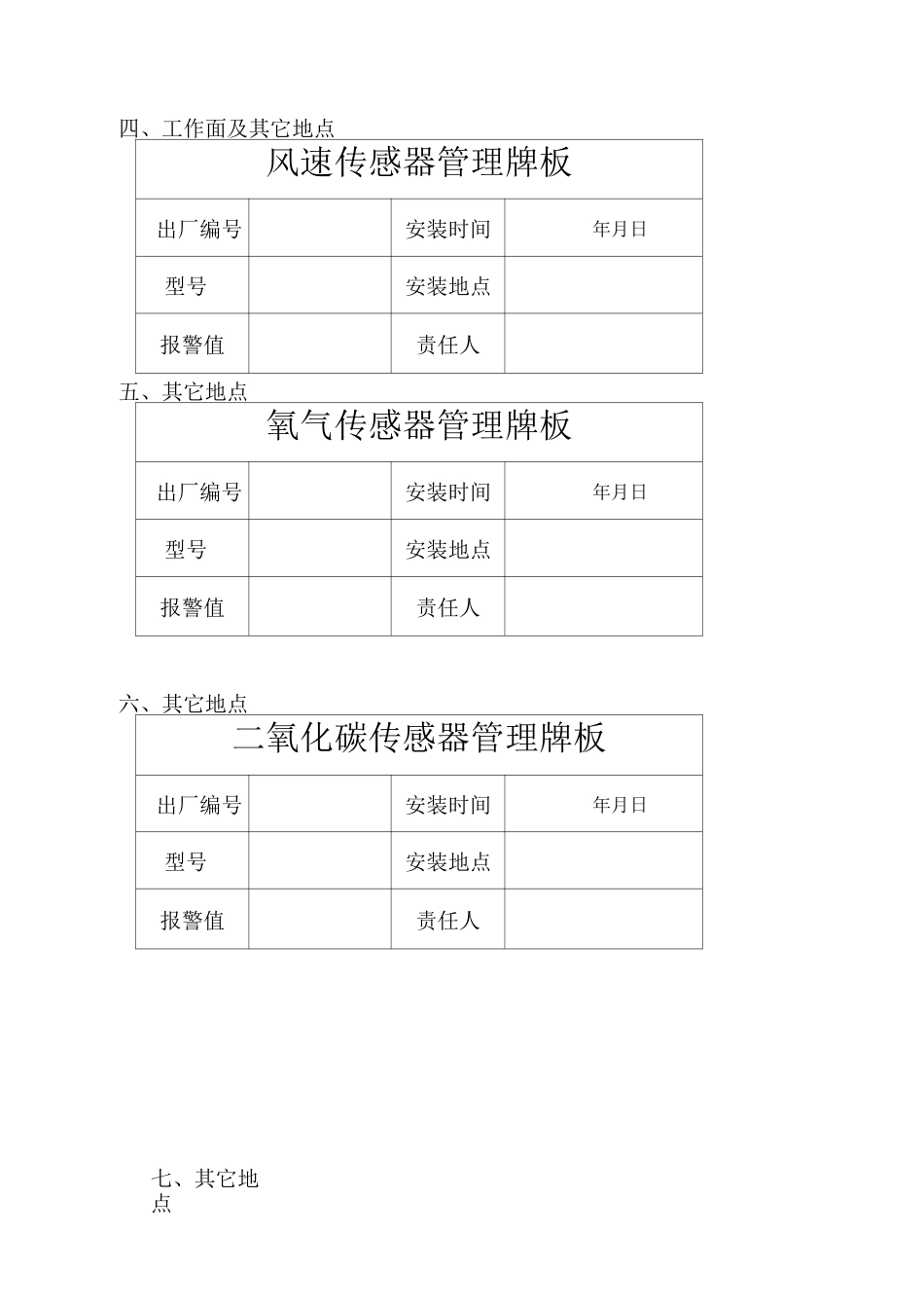 安全监控系统设备管理牌板_第3页