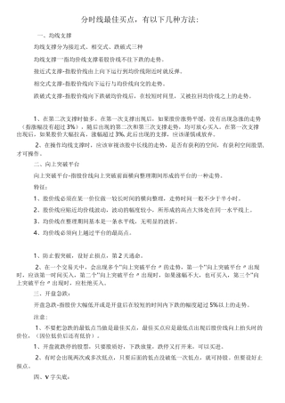 股票绝技汇总(分时战法-k线陷阱-内外盘-看盘技术等)