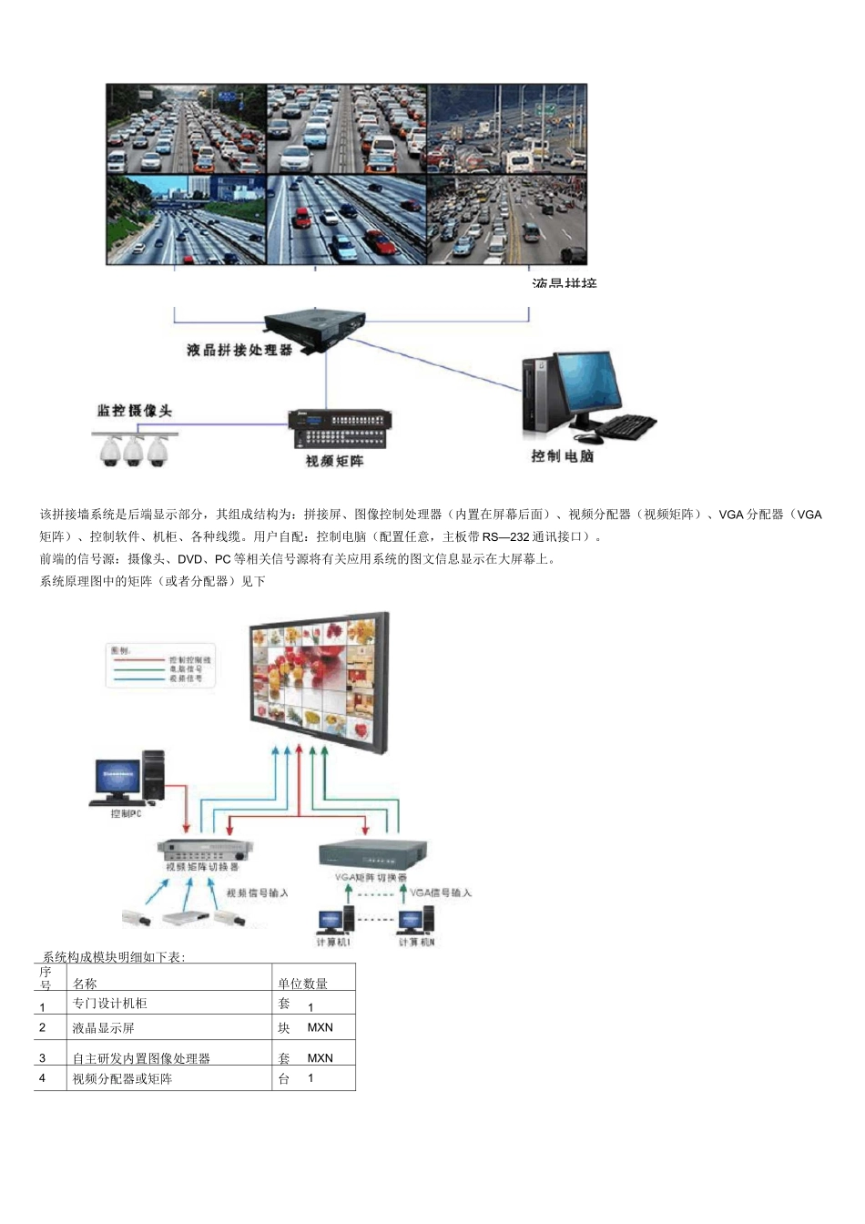 (完整)液晶拼接(屏)墙方案_第3页