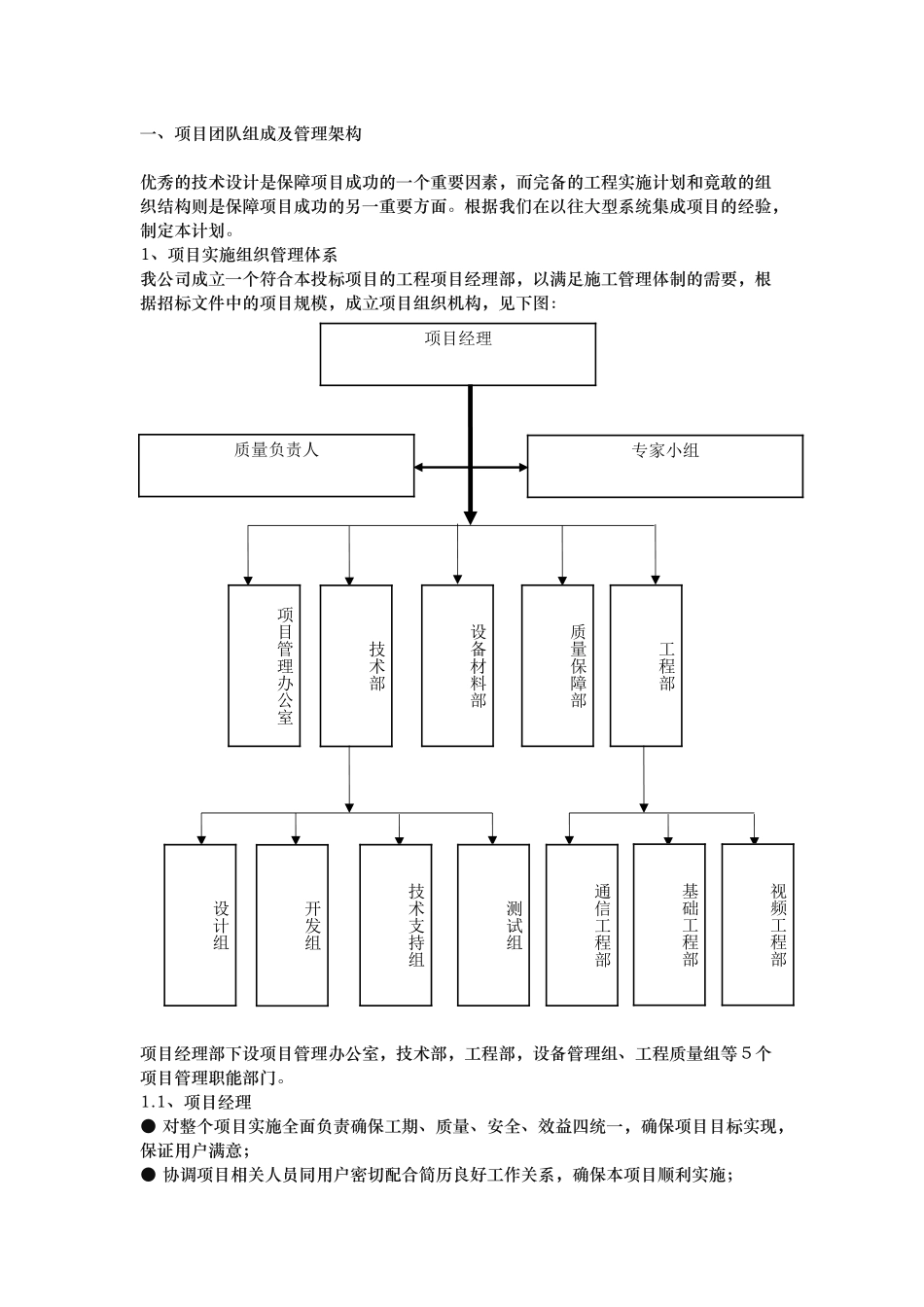项目团队实施与人员配置_第1页