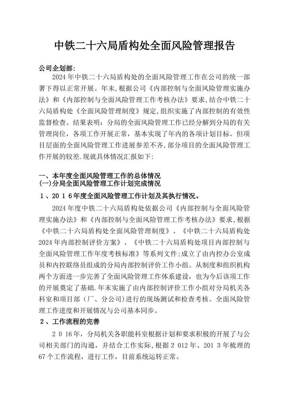 风险管理报告10533_第1页