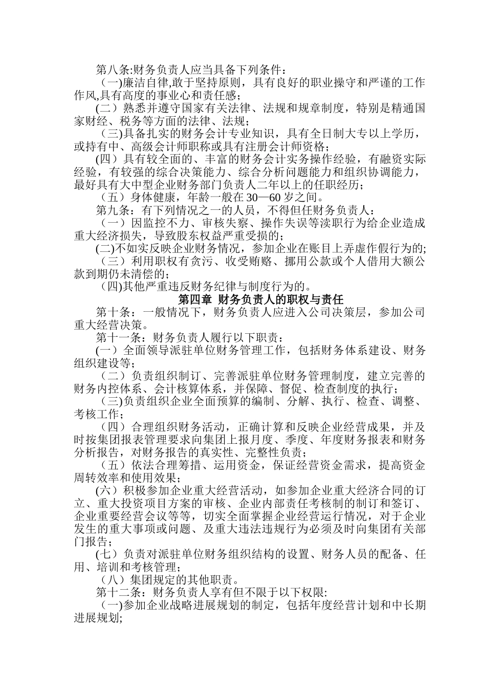 飞尚集团成员企业财务总监管理办法_第2页