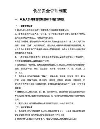 食品安全管理制度汇总-预包装食品(10项)