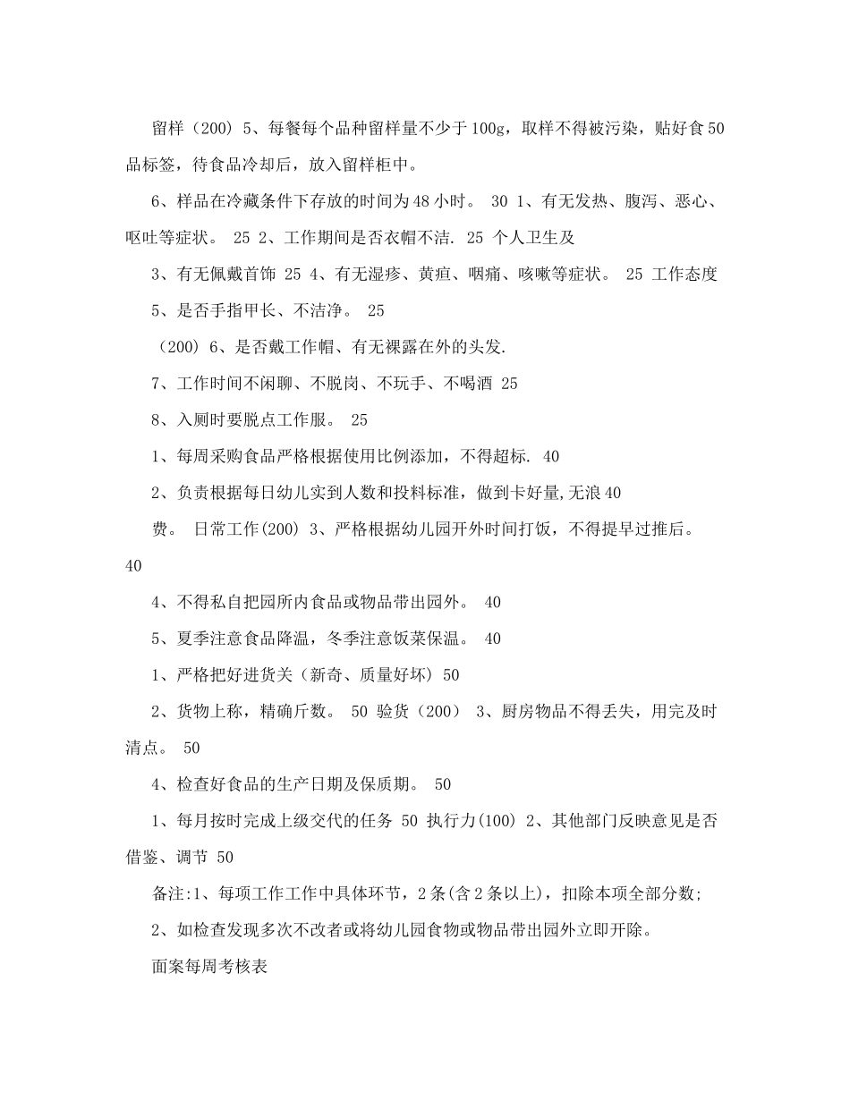 食堂厨师考核表-表格类模板-表格模板-实用文档_第2页