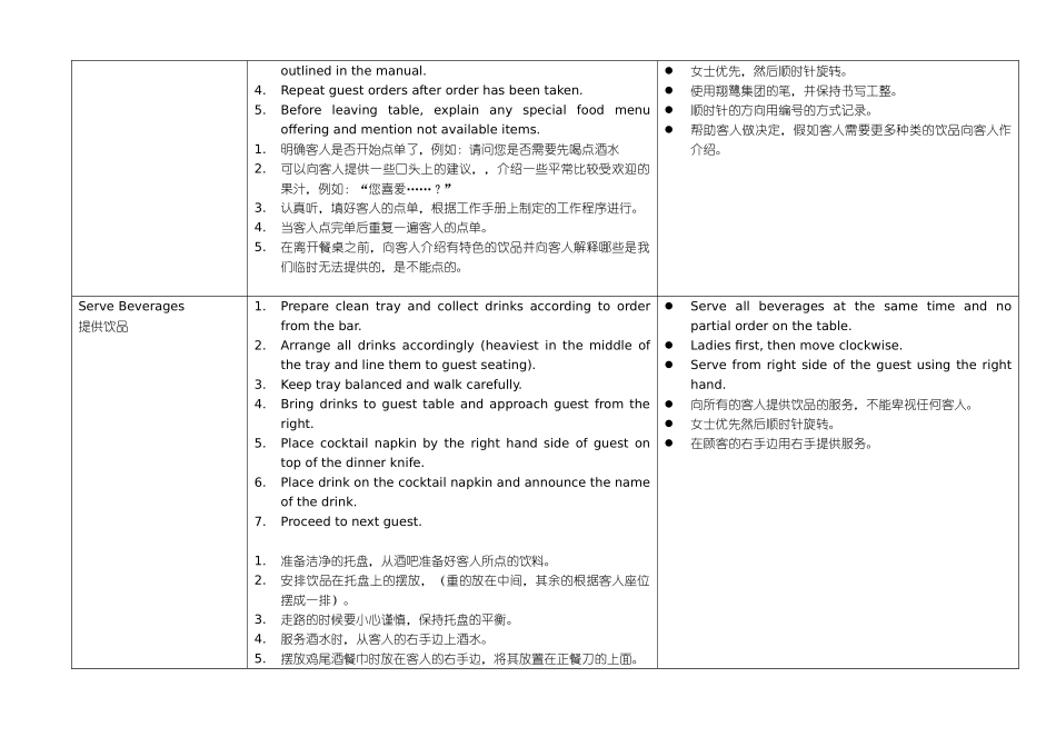 餐饮服务流程培训手册_第2页