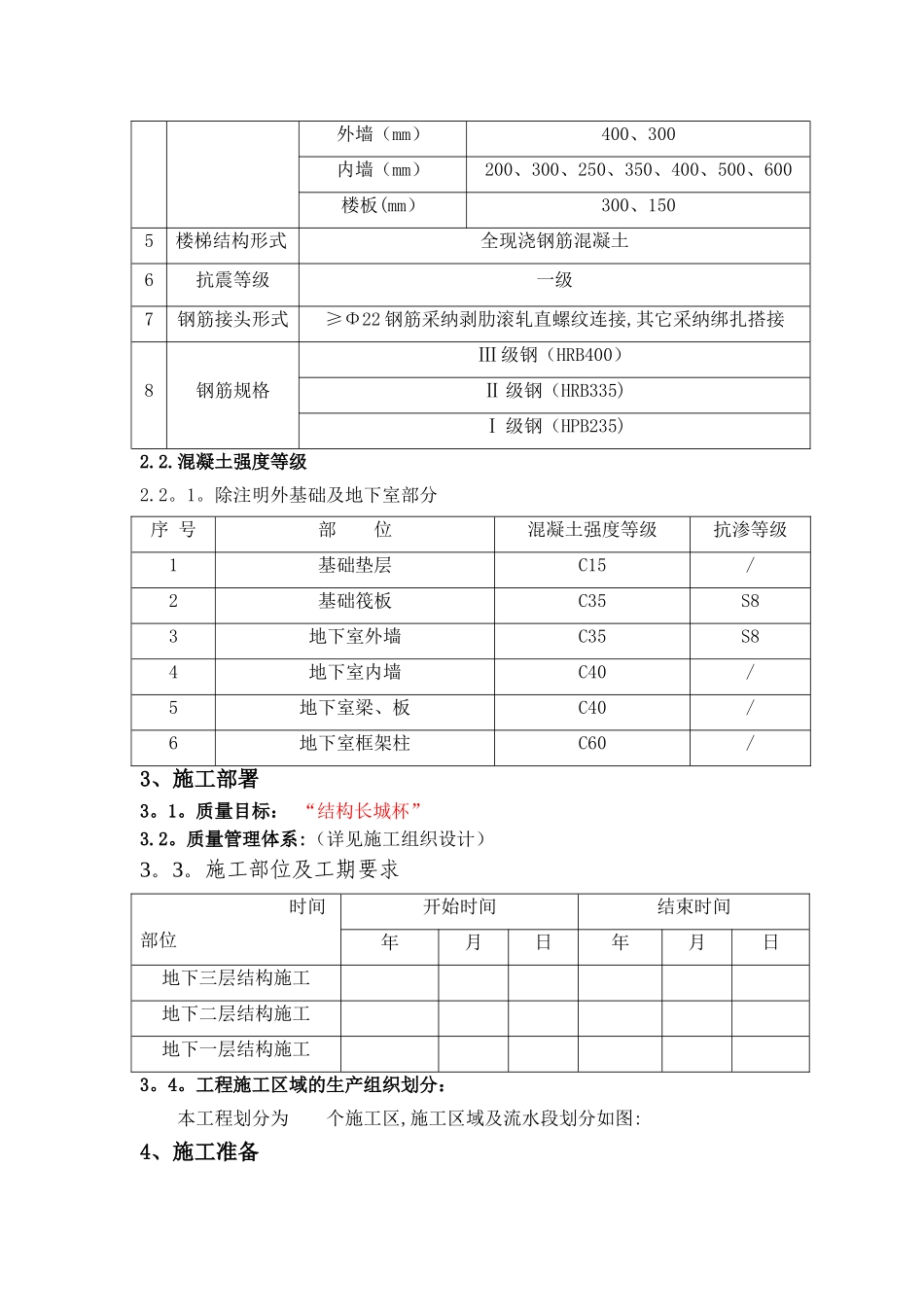 首科大厦±0.00以下结构钢筋施工方案_第2页