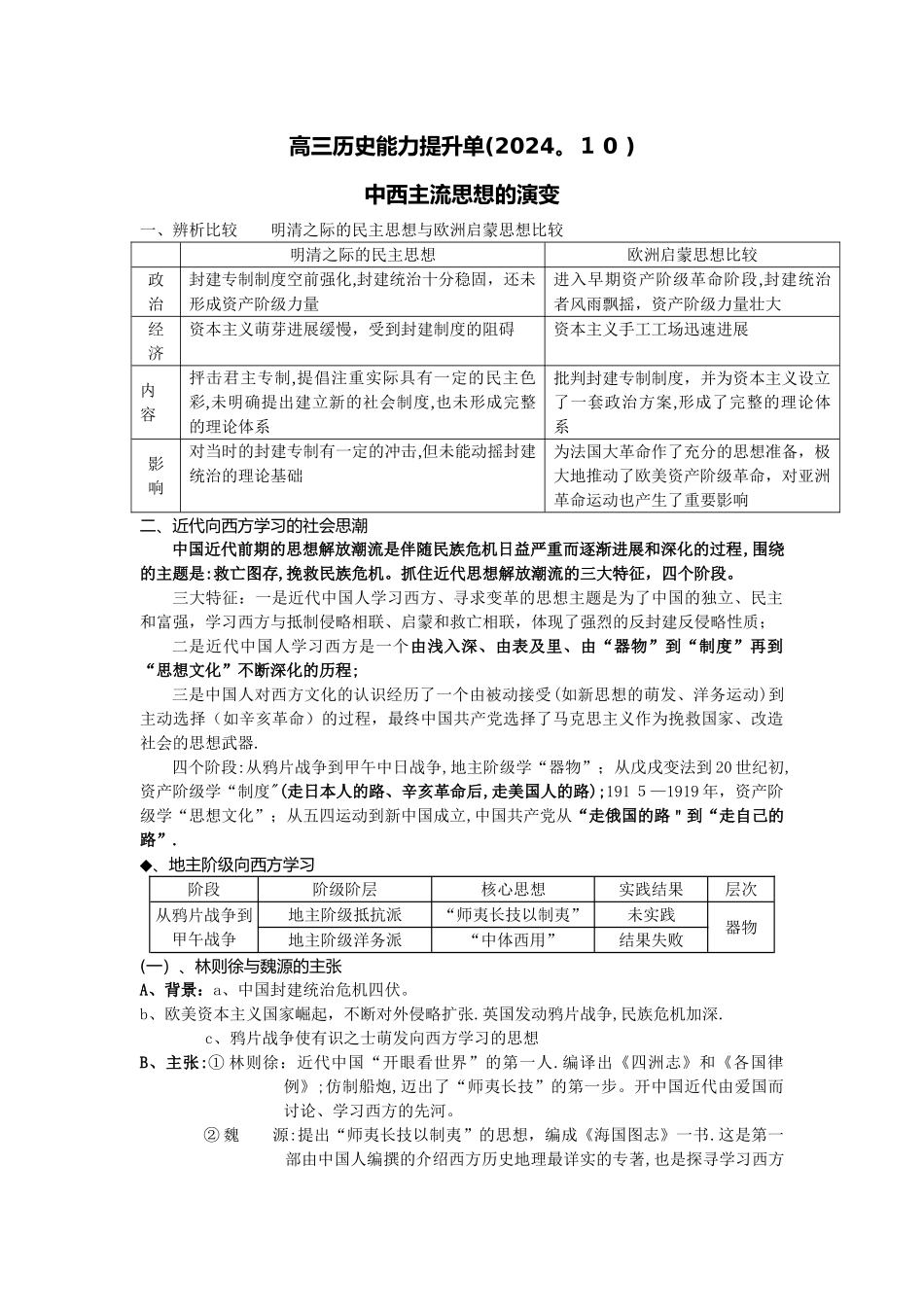 高三历史能力提升单4_第1页