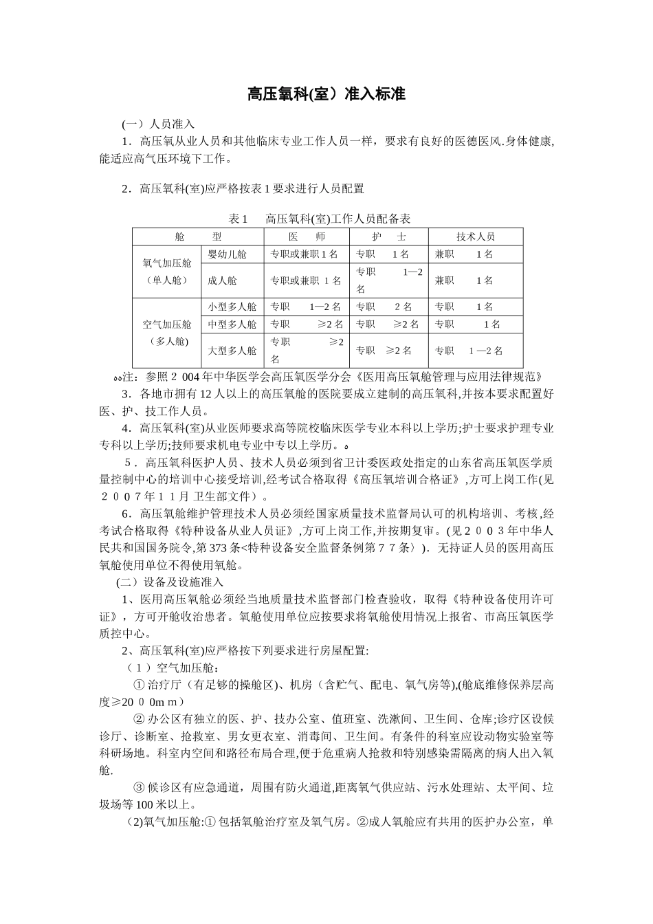 高压氧科准入标准_第1页