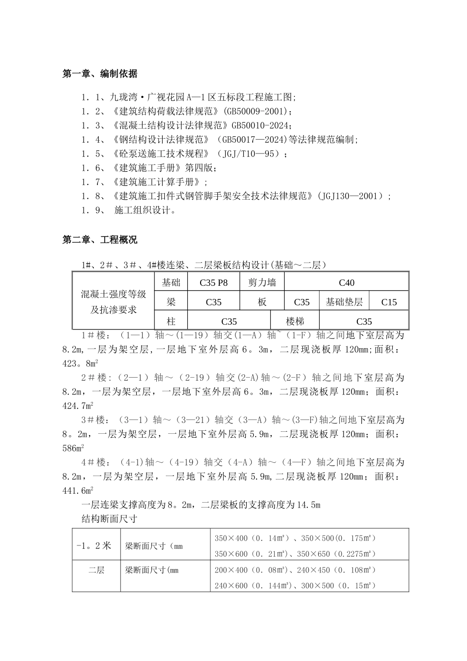 高大模板专家论证专项施工方案_第2页