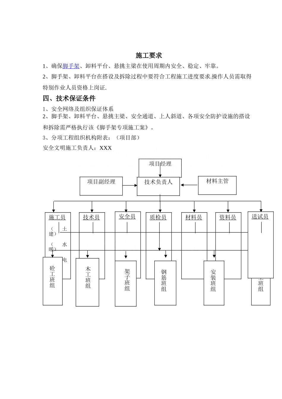 高层大厦双排落地、钢梁悬挑脚手架施工部署_第1页