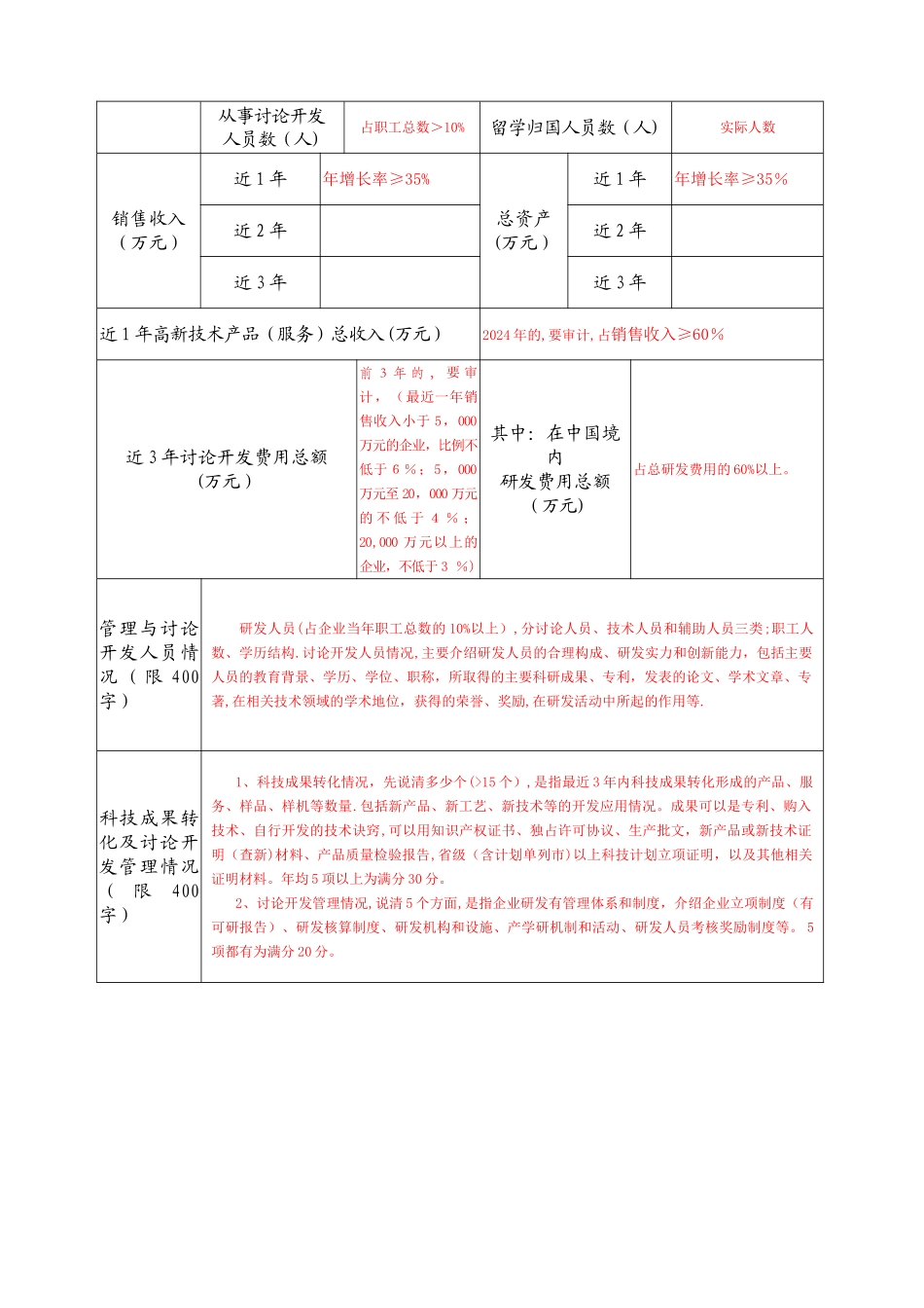 高新技术企业认定申请书(帮您至少达到70分完美样本)_第2页