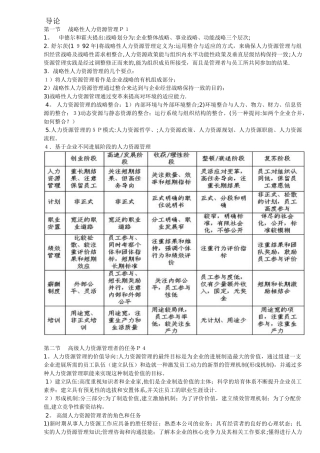 高级人力资源师复习汇总