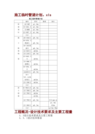 高速公路A1施工方案施工组织设计