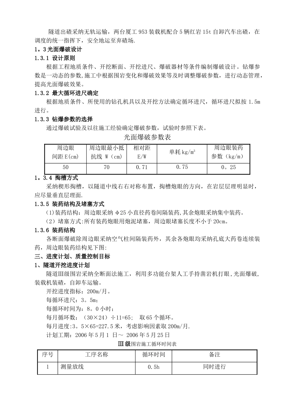高速公路隧道洞身开挖施工方案_第2页