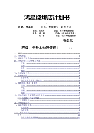 鸿星烧烤店开业