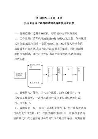 麻醉机、呼吸机消毒操作程序