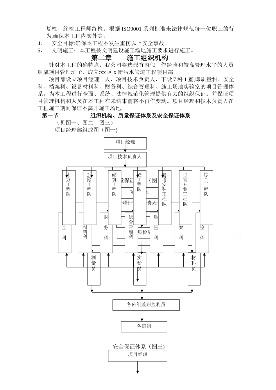 黄山市某区街道污水管道工程施工方案-secret_第3页