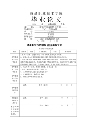 黄禄本----毕业论文