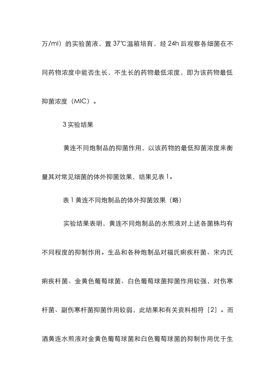 黄连体外抑菌分析论文_第3页