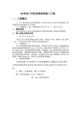 龙门吊基础专项施工方案2