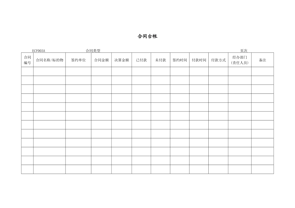 ECF003合同台帐_第1页