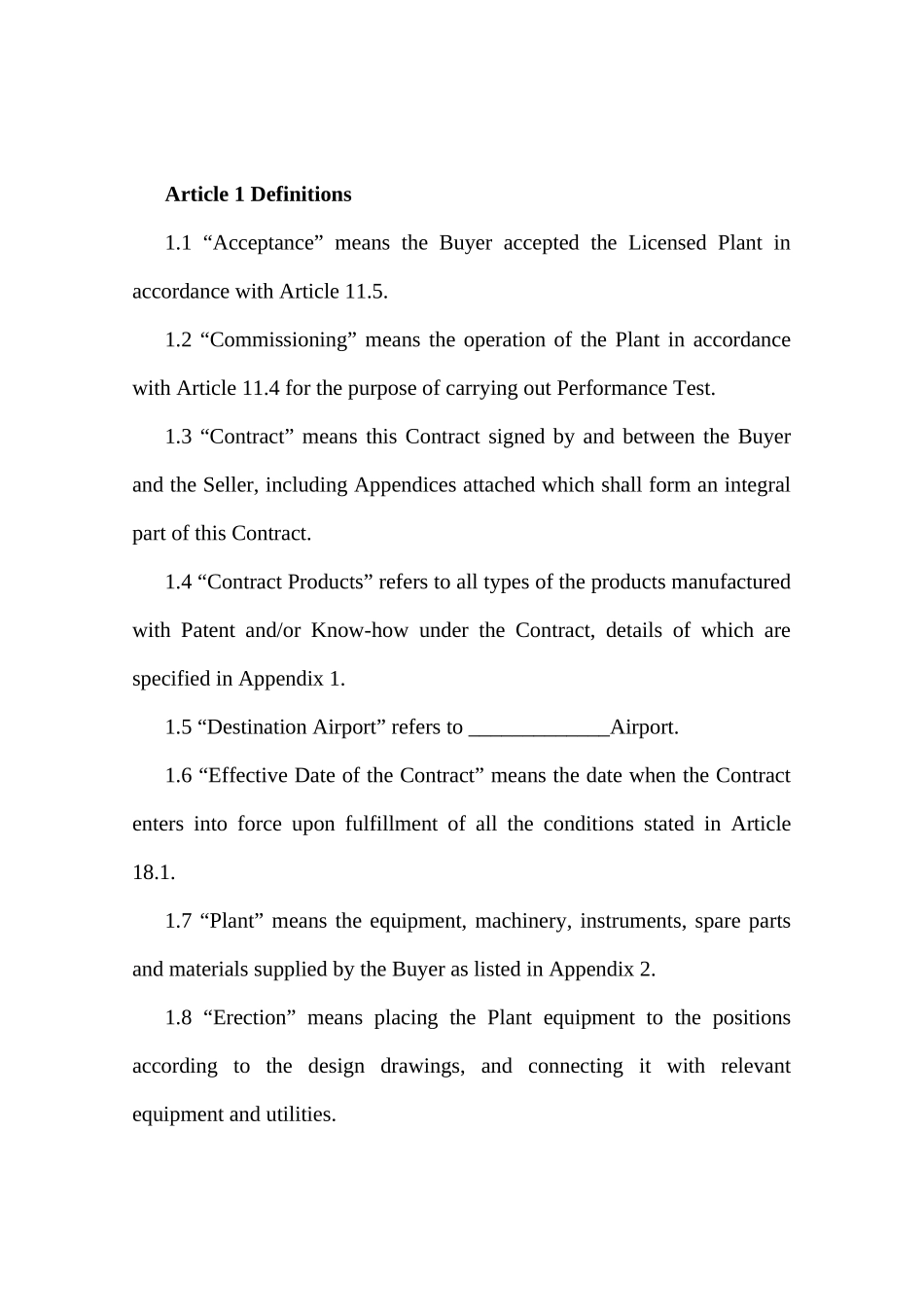 Contract技术引进合同英汉对照样本EC_第2页