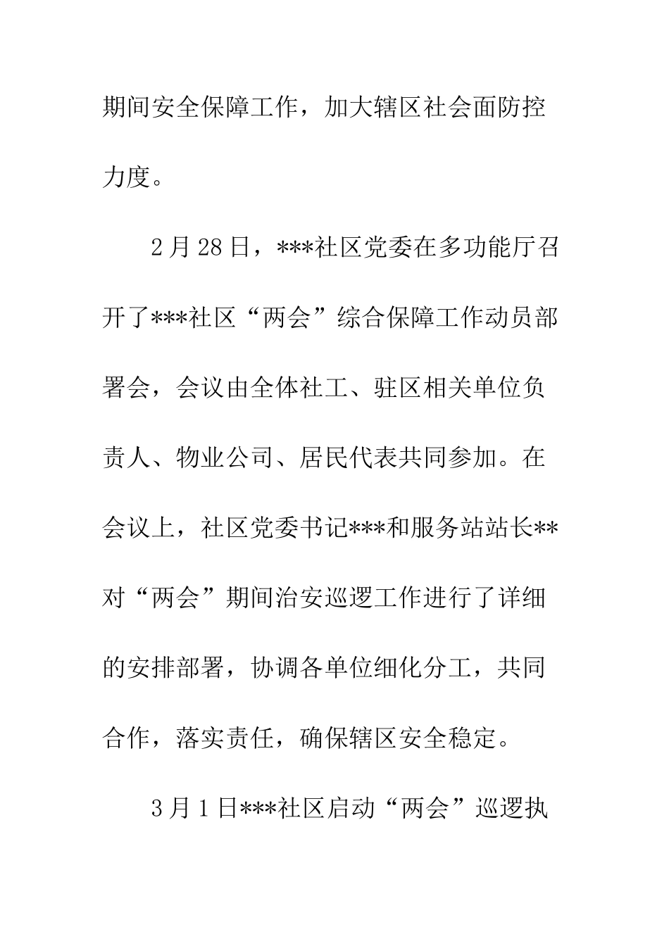 2025两会期间安保维稳工作总结_第2页