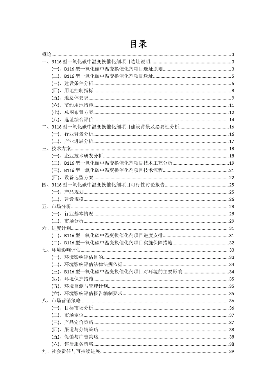 2025年B116型一氧化碳中温变换催化剂项目深度研究分析报告_第2页