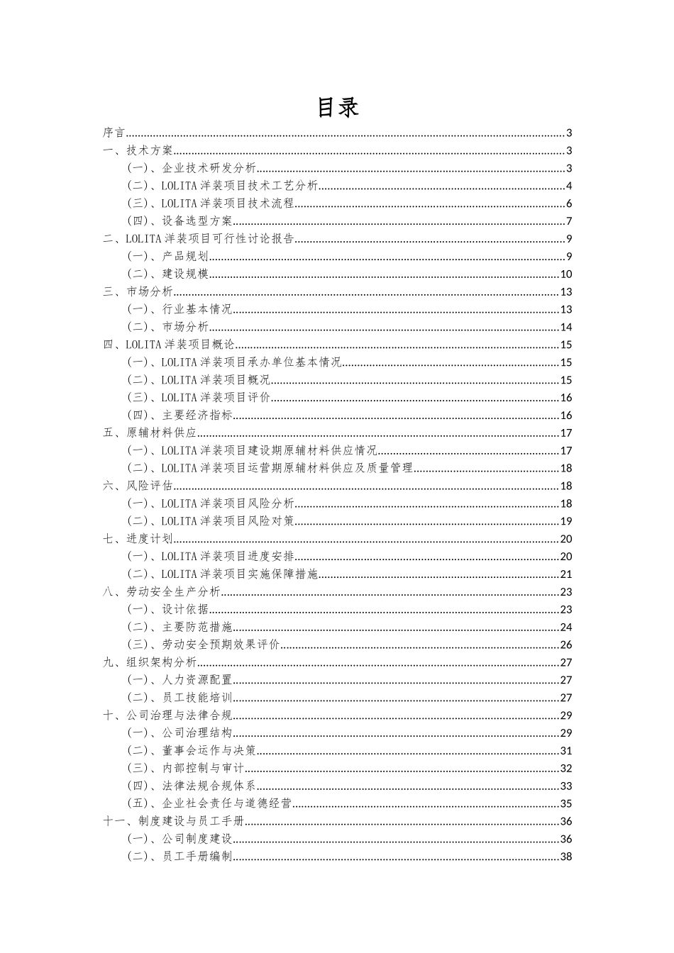 2025年LOLITA洋装项目投资分析及可行性报告_第2页